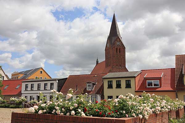 Blick auf die Altstadt von Barth